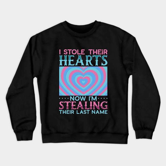 I stole their heart - adoption child Crewneck Sweatshirt by Modern Medieval Design